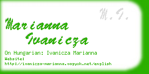 marianna ivanicza business card